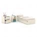 Dormitório Completo Infantil Tutto New 2 Portas de Correr, Cômoda e Berço Multifuncional Formare Off White - Matic Móveis