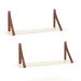 Dormitório Tutto 2 Portas, Cômoda, Berço Off White com Capitonê, Colchão Physical e Prateleiras - Matic Móveis