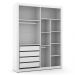 Dormitório Tutto New 2 Portas, Cômoda 1 Porta e Berço Branco Soft com Capitonê e Colchão Physical - Matic Móveis