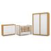 Dormitório Tutto New 2 Portas, Cômoda 1 Porta e Berço Branco Soft/Freijó com Capitonê - Matic Móveis