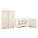 Dormitório Tutto New 2 Portas, Cômoda 4 Gavetas e Berço Off White - Matic Móveis  