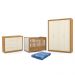 Dormitório Tutto New 4 Portas, Cômoda 1 Porta e Berço Freijó/Off White com Capitonê e Colchão Physical - Matic Móveis