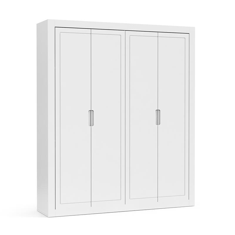 Dormitório Tutto New 4 Portas, Cômoda 1 Porta, Berço Branco Soft com Colchão D18 - Matic Móveis