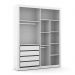 Dormitório Tutto New 4 Portas, Cômoda 1 Porta, Berço Branco Soft com Colchão D18 - Matic Móveis