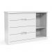 Dormitório Tutto New 4 Portas, Cômoda 1 Porta, Berço Branco Soft com Colchão D18 - Matic Móveis