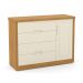 Dormitório Tutto New 4 Portas, Cômoda 1 Porta, Berço Freijó/Off White - Matic Móveis 
