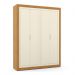 Dormitório Tutto New 4 Portas, Cômoda 1 Porta, Berço Freijó/Off White - Matic Móveis 