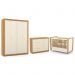 Dormitório Tutto New 4 Portas, Cômoda 1 Porta, Berço Off White/Freijó - Matic Móveis  