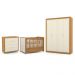 Dormitório Tutto New 4 Portas, Cômoda 4 Gavetas e Berço Freijó/Off White com Capitonê - Matic Móveis