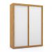 Guarda Roupa Infantil Tutto New 2 Portas de Correr Freijó/Branco Soft - Matic Móveis