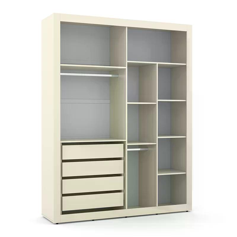 Guarda Roupa Infantil Tutto New 2 Portas de Correr Off White - Matic Móveis