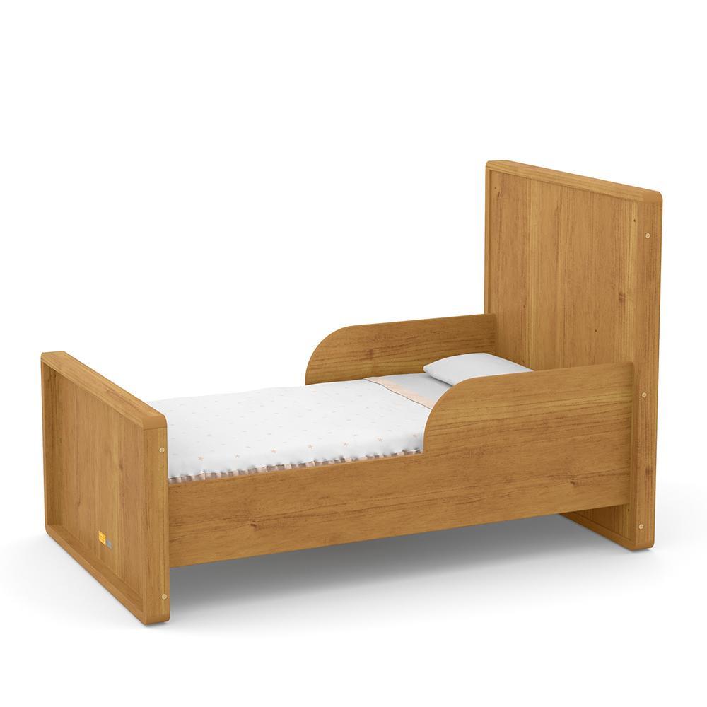 Jogo de Quarto Infantil Tutto New Cômoda 1 Porta e Berço Freijó/Off White com Capitonê - Matic Móveis