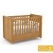 Jogo de Quarto Infantil Tutto New Cômoda 1 Porta e Berço Freijó/Off White com Capitonê - Matic Móveis