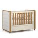 Jogo de Quarto Infantil Tutto New Cômoda 1 Porta e Berço Off White/Freijó com Capitonê - Matic Móveis