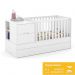 Jogo de Quarto Infantil Tutto New Cômoda com Porta e Berço Multifuncional Formare Branco Soft - Matic Móveis