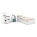 Jogo de Quarto Infantil Tutto New Cômoda com Porta e Berço Multifuncional Formare Branco Soft - Matic Móveis