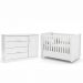 Jogo de Quarto Infantil Tutto New com Berço e Cômoda 1 Porta Branco Soft - Matic Móveis
