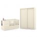 Jogo de Quarto Infantil Tutto New com Guarda Roupa 2 Portas de Correr e Berço Multifuncional Formare Off White - Matic Móveis