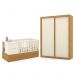 Jogo de Quarto Infantil Tutto New com Guarda Roupa 2 Portas de Correr e Berço Multifuncional Formare Off White/Freijó - Matic Móveis