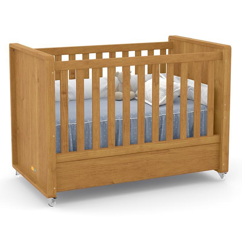 Jogo de Quarto Infantil Tutto New com Guarda Roupa 4 Portas e Berço Freijó/Off White - Matic Móveis  