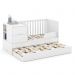 Jogo de Quarto Infantil Tutto New com Guarda Roupa 4 Portas e Berço Multifuncional Formare Branco Soft - Matic Móveis