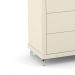 Jogo de Quarto Infantil com Guarda Roupa 4 Portas e Cômoda 4 Gavetas Tutto New Off White - Matic Móveis