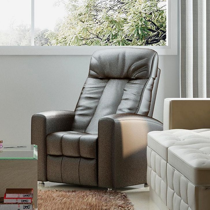 [OUTLET] Poltrona Reclinável Pallas Corino Preta