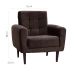 Conjunto com 2 Poltronas Lívia Marrom