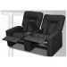 Poltrona Dupla Reclinável para Cinema Jetta MX8 Corano Preto E-281 - Matrix