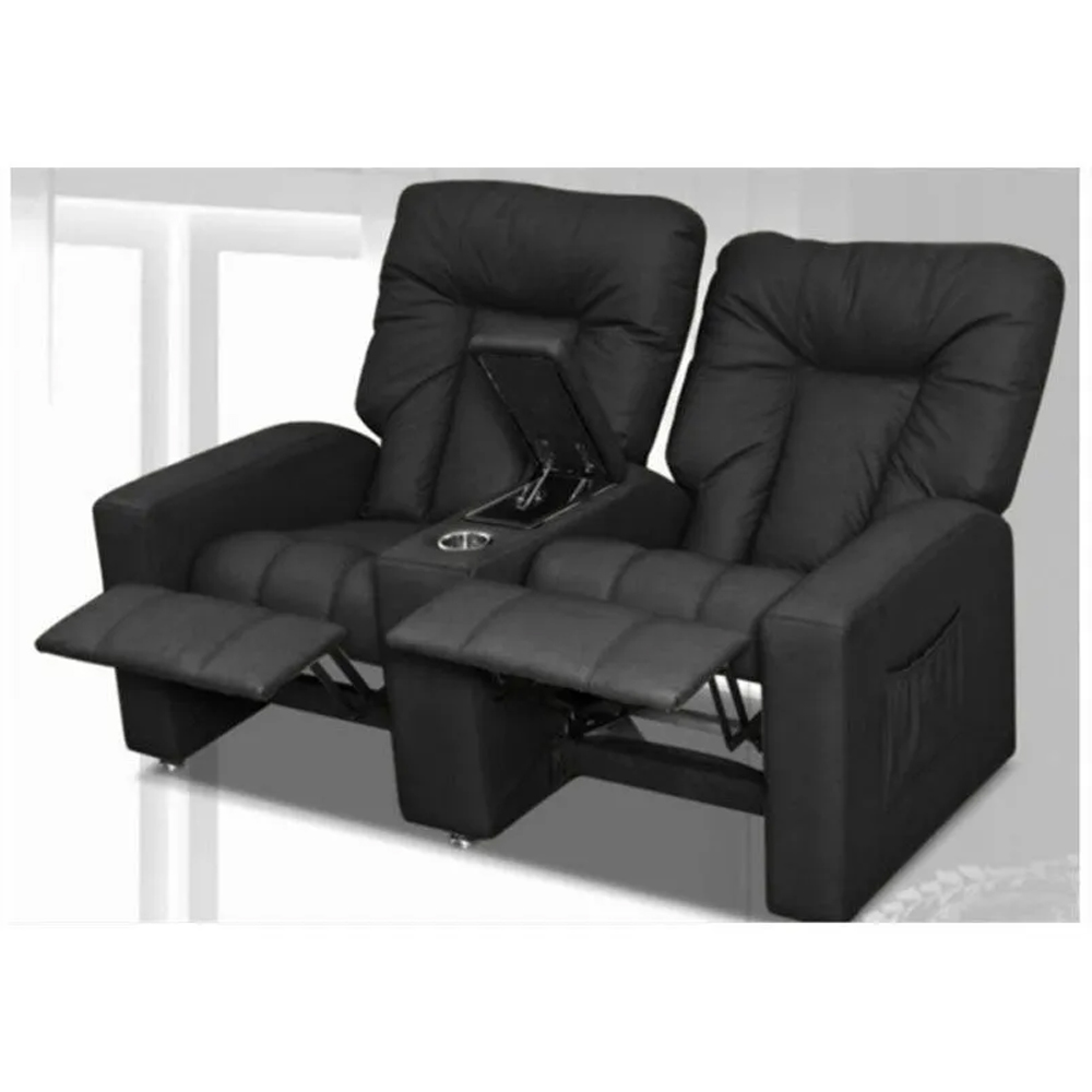 Poltrona Dupla Reclinável para Cinema Jetta MX8 Corano Preto E-281 - Matrix
