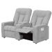 Poltrona Dupla Reclinável para Cinema Jetta MX8 Suede Amassado Cinza B-387 - Matrix