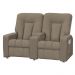 Poltrona Dupla Reclinável para Cinema Jetta MX8 Suede Amassado Marrom B-388 - Matrix