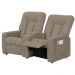 Poltrona Dupla Reclinável para Cinema Jetta MX8 Suede Amassado Marrom B-388 - Matrix