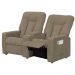 Poltrona Dupla Reclinável para Cinema Jetta MX8 Suede Pena Bege Escuro B-375 - Matrix