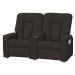 Poltrona Dupla Reclinável para Cinema Jetta MX8 Suede Pena Marrom B-376 - Matrix