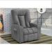Poltrona Reclinável Pallas MX-5 Suede Amassado Cinza - Matrix