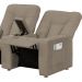 Poltrona Tripla Reclinável para Cinema Jetta MX9 Suede Amassado Marrom B-388 - Matrix