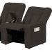 Poltrona Tripla Reclinável para Cinema Jetta MX9 Suede Pena Marrom B-376 - Matrix