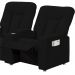 Poltrona Tripla Reclinável para Cinema Jetta MX9 Suede Pena Preto B-379 - Matrix