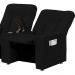 Poltrona Tripla Reclinável para Cinema Jetta MX9 Suede Pena Preto B-379 - Matrix