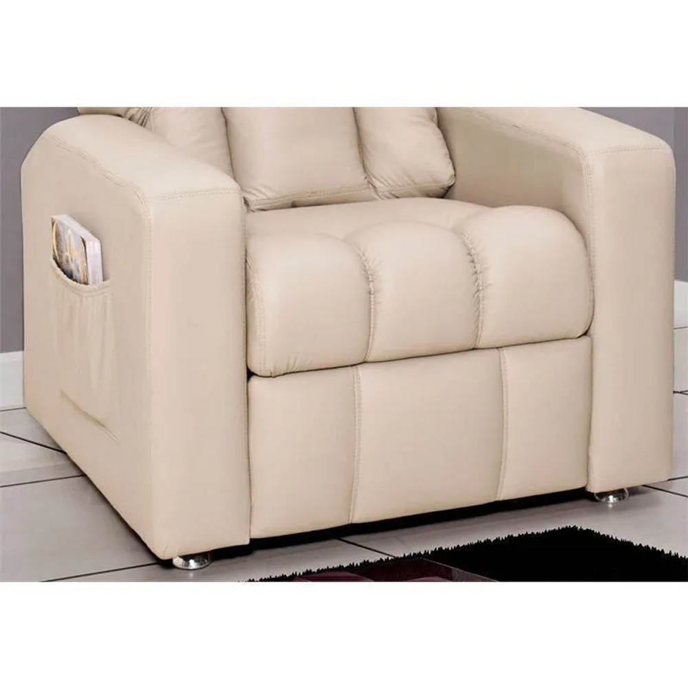 Poltrona do Papai Reclinável Pallas MX5 Corano E-290 Bege  - Matrix