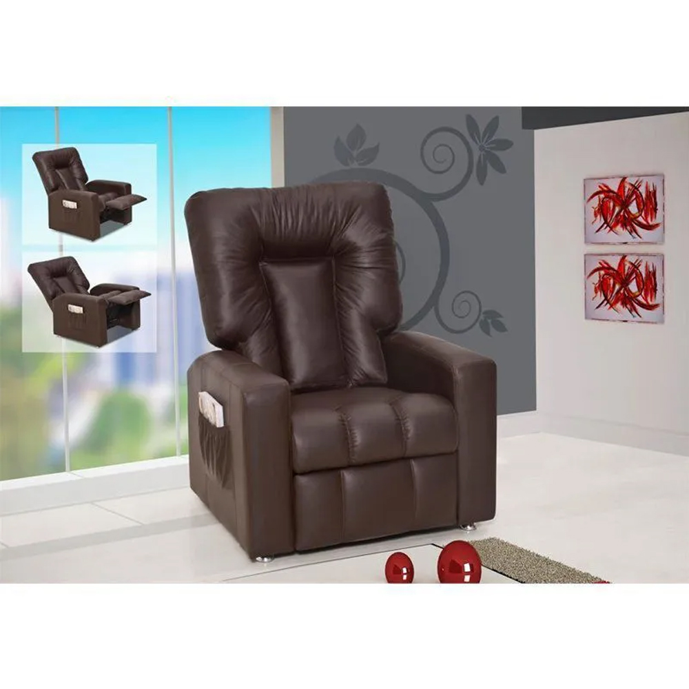 Poltrona do Papai Reclinável Pallas MX5 Corano Marrom E-289 - Matrix