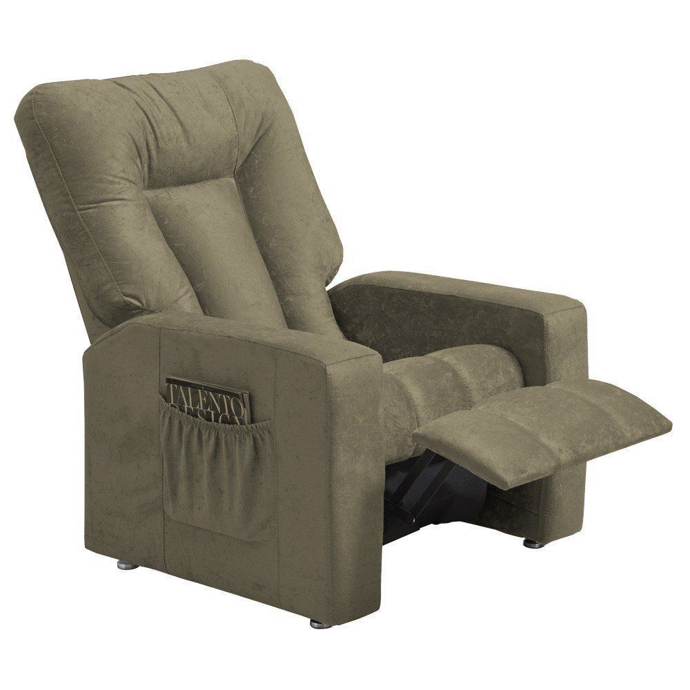 Poltrona do Papai Reclinável Pallas MX5 Veludo Bege B-255 - Matrix
