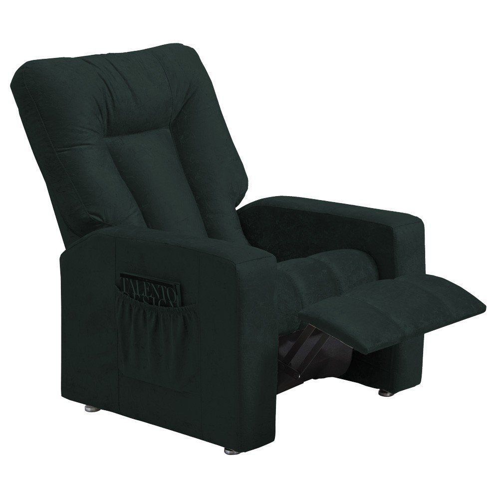 Poltrona do Papai Reclinável Pallas MX5 Veludo Verde Escuro B-257 - Matrix