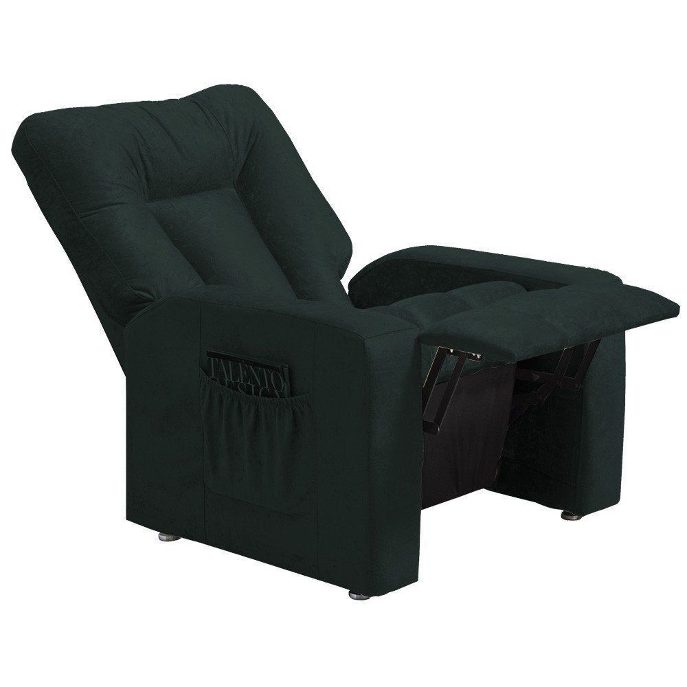 Poltrona do Papai Reclinável Pallas MX5 Veludo Verde Escuro B-257 - Matrix