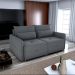 Sofá Cama 2 Lugares Com Almofadas 205Cm Celine Veludo Cinza Matrix