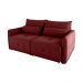 Sofá Cama 2 Lugares Com Almofadas 205Cm Celine Veludo Vinho Matrix