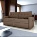 Sofá Cama Reclinável 2 Lugares 220Cm Nayla Boucle Marrom Matrix