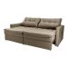 Sofá Cama Reclinável 2 Lugares 220Cm Nayla Veludo Turkey Capuccino Matrix