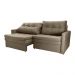 Sofá Cama Reclinável 2 Lugares 220Cm Nayla Veludo Turkey Capuccino Matrix